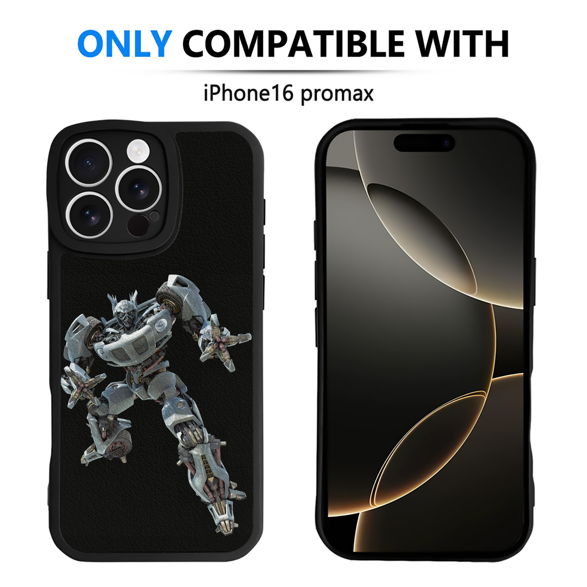（画像用） Transformers トランスフォーマー 【iPhone 16シリーズ対応】シリコンスマホケース（レザー調） 材質：シリコン